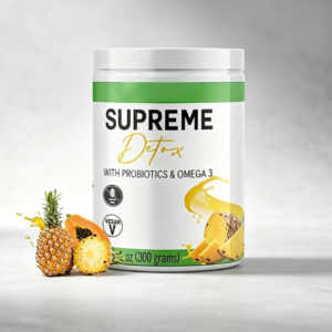 Supreme Detox Fiber Powder for Liver Cleanse & Digestion | 300g Pineapple Fiber | Weight Management & Antioxidant Support