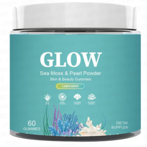 Sea Moss Glow Gummies for Immunity & Skin | 60 Gummies with Eye Health & Joint Support | Natural Beauty
