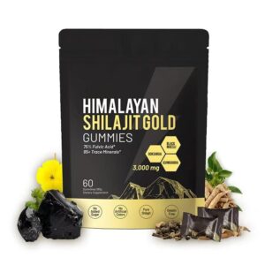 Himalayan Shilajit Gummies | 60 Chews for Immunity & Antioxidants | Oral Health & Skin Vitality