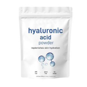 Hyaluronic Acid Powder for Deep Skin Hydration | 100g | Anti‑Wrinkle, Anti‑Oxidant, Repair & Brightening Formula