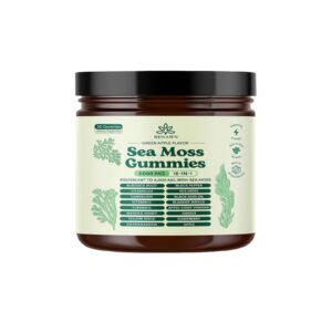 Sea Moss Gummies for Thyroid & Bone Health | 60 Gummies | Lower Cholesterol, Gut Wellness & Weight Management