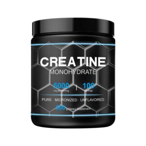 Creatine Powder 500g for Muscle Strength & Endurance | Pure Micronized Creatine | Fast Energy, Recovery & Cognitive Support