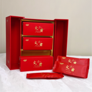 Qionglai Osmanthus Dark Tea Gift Box | Organic Ecological Tea with Natural Floral Aroma | 108g Traditional Craft