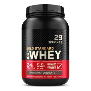 Gold Standard Whey Protein Powder 907g | 24g Protein & 5.5g BCAAs | Muscle Repair & Post‑Workout Recovery | Banned Substance Tested