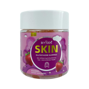 Skin Whitening Gummies with Glutathione 1000mg & Vitamin C | Marine Collagen, Grape Seed Extract, Vitamin E, Folic Acid, B12