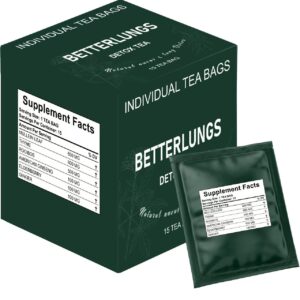 Mullein Leaf Tea Bags for Respiratory Health | 15 Bags | Herbal Tea for Cough, Lung Support & Blood Sugar Regulation