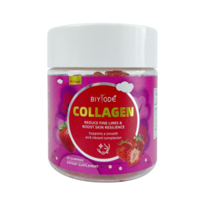 Collagen Gummies with Fish Collagen Peptide & Vitamin C | 100mg Collagen, 30mg Vitamin C | Skin Elasticity, Joint & Nail Support