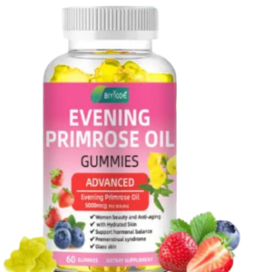 Evening Primrose Oil Gummies for Hormonal Balance & Skin Health | 5000mcg GLA | Women’s Wellness, Anti‑Inflammatory Support